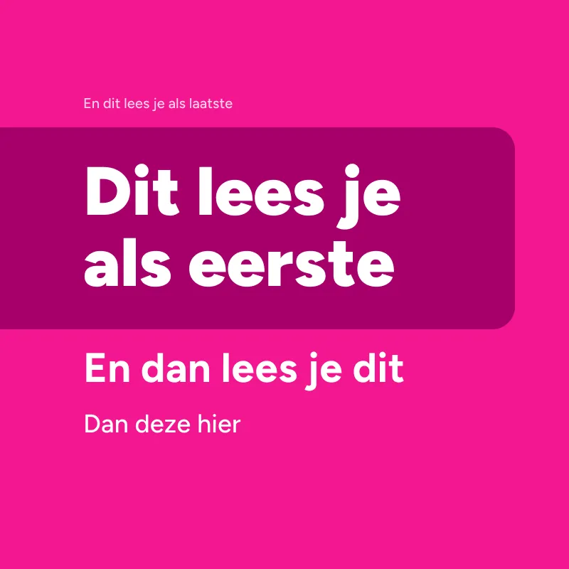 Voorbeeld van tekst-hiërarchie die overzicht schept in een interface